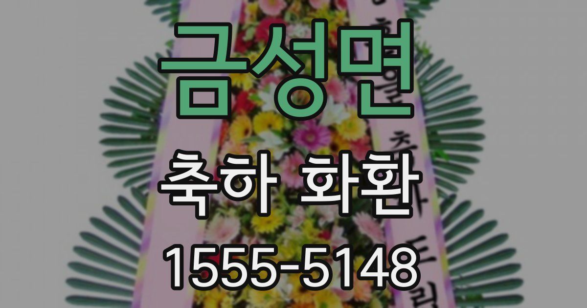 금성면 축하 화환
