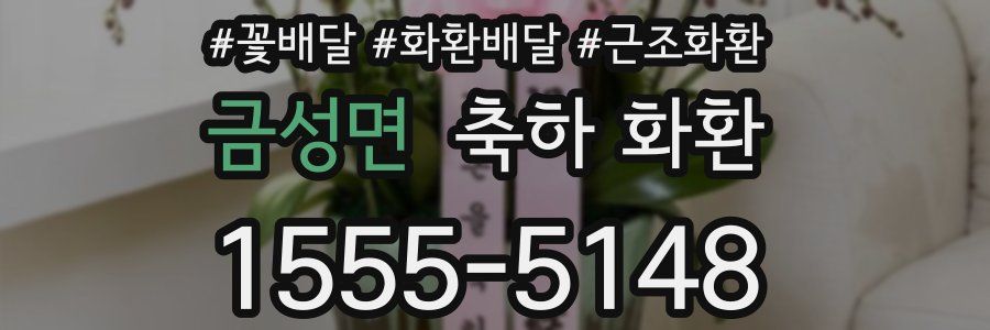 금성면 축하 화환