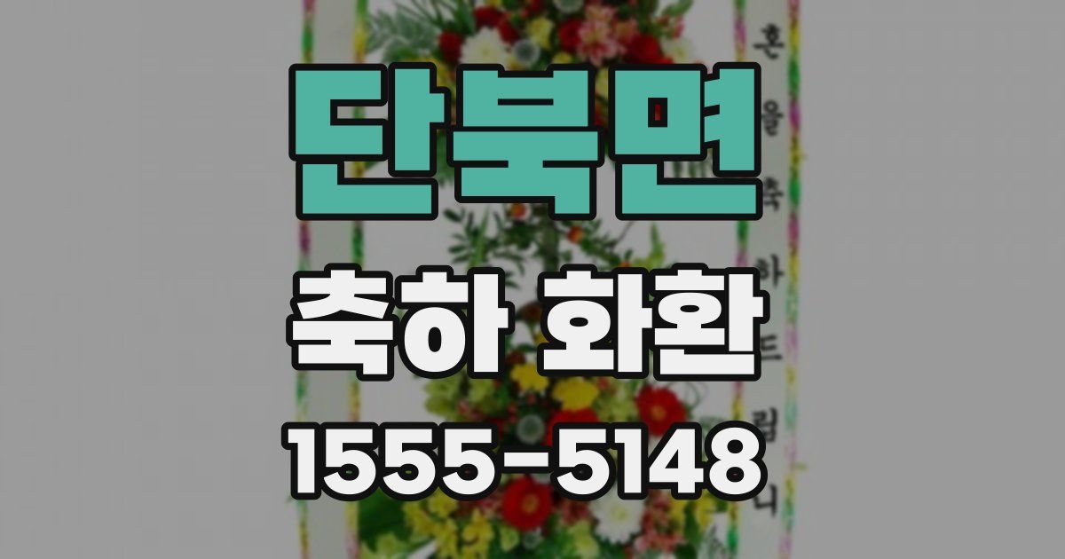 단북면 축하 화환