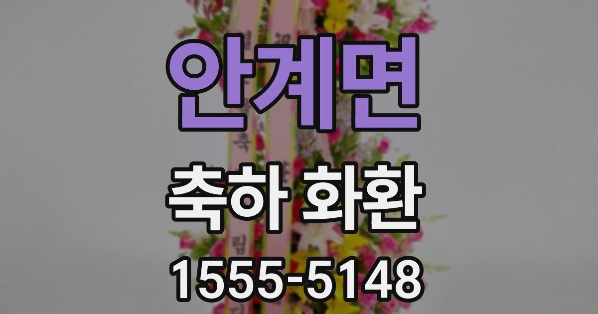 안계면 축하 화환