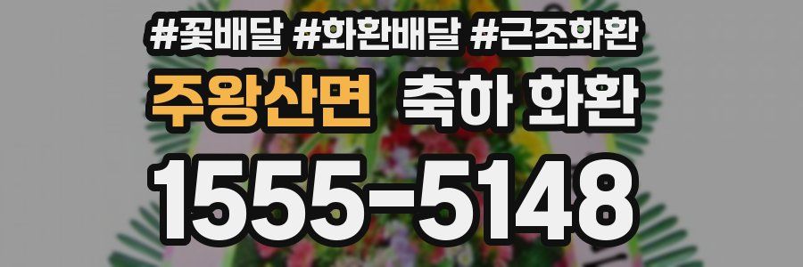 주왕산면 축하 화환