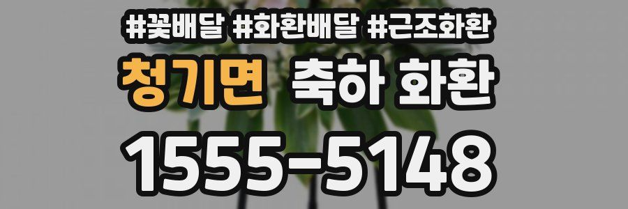 청기면 축하 화환