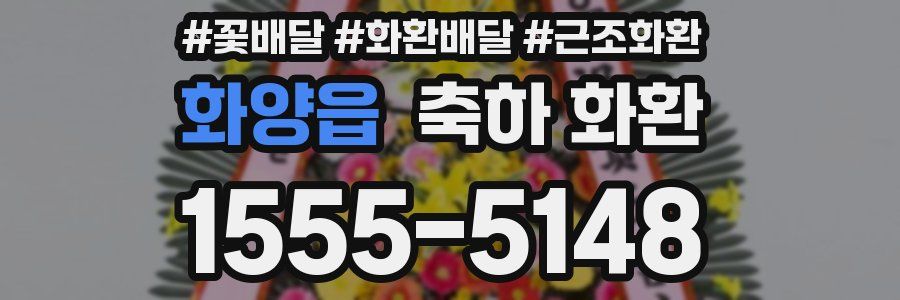 화양읍 축하 화환
