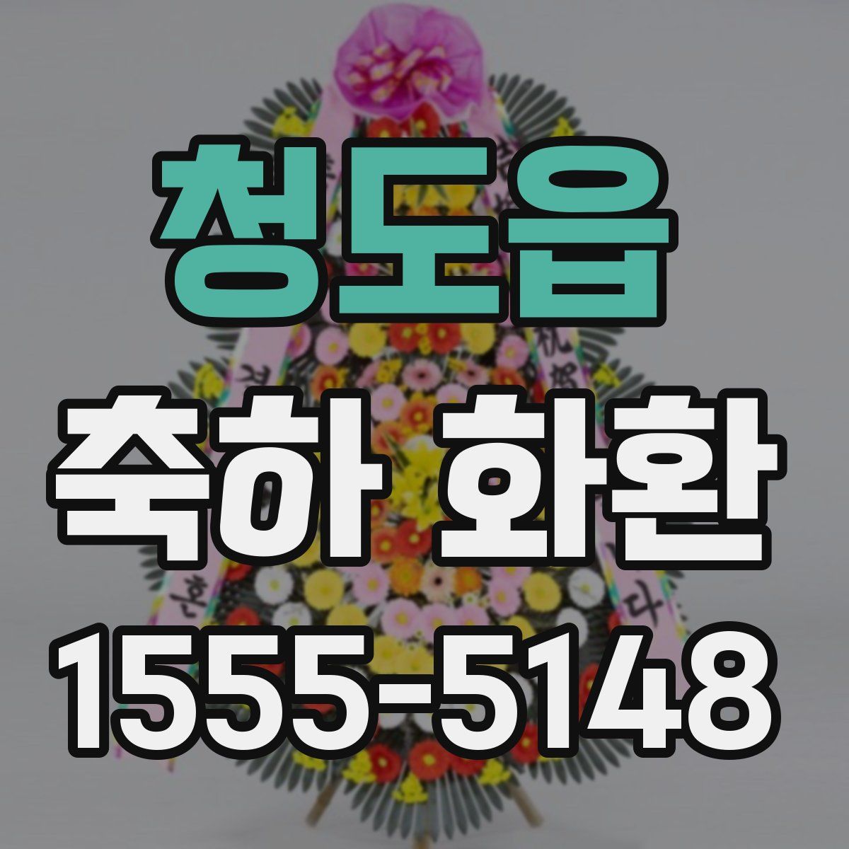 청도읍 축하 화환