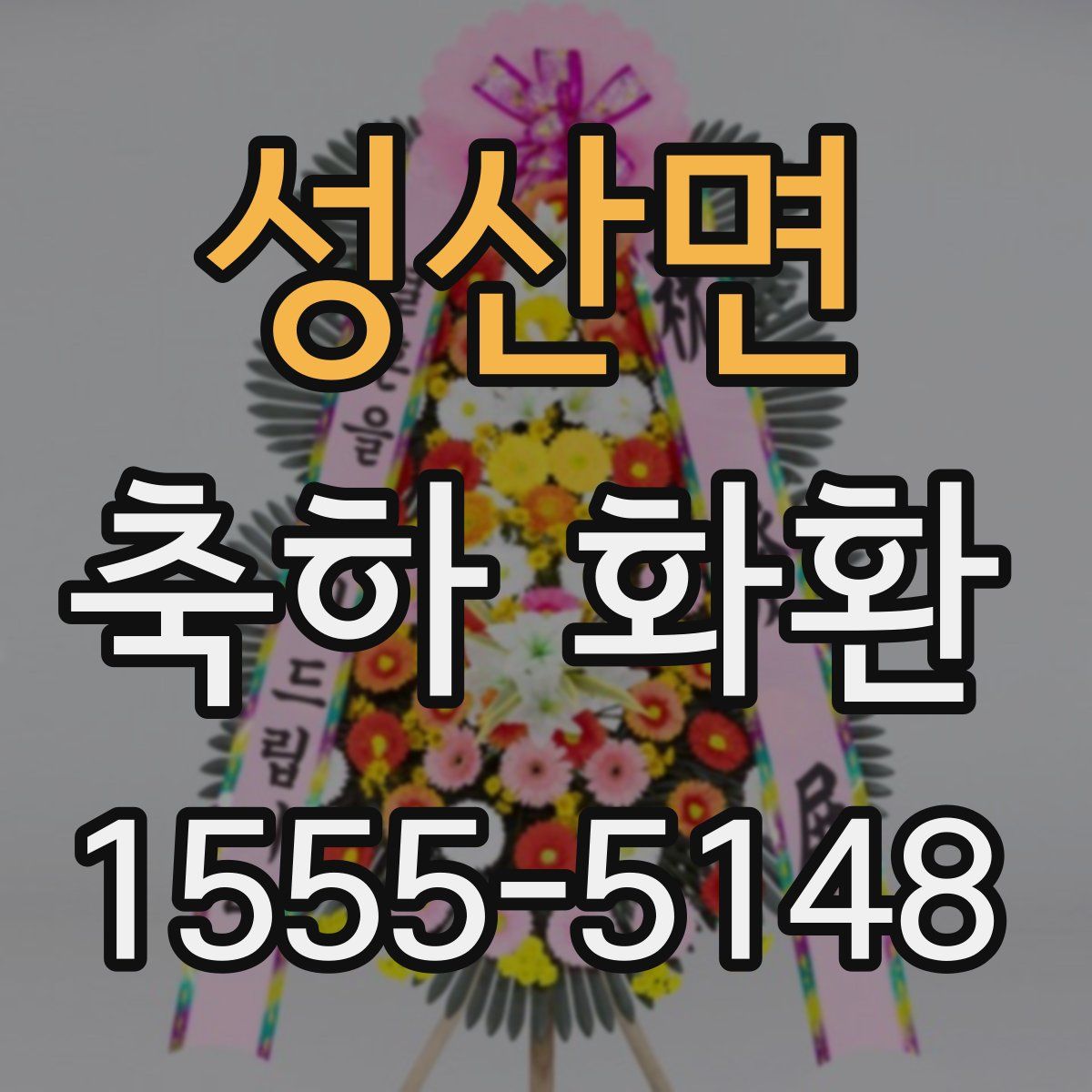 성산면 축하 화환