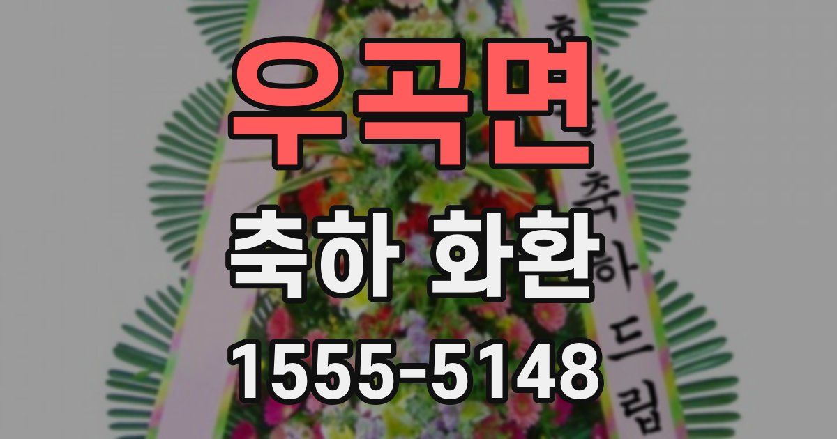 우곡면 축하 화환