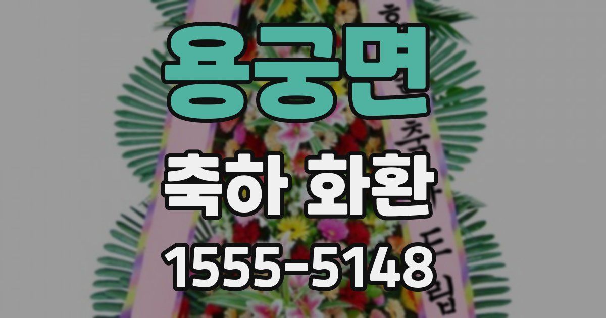 용궁면 축하 화환