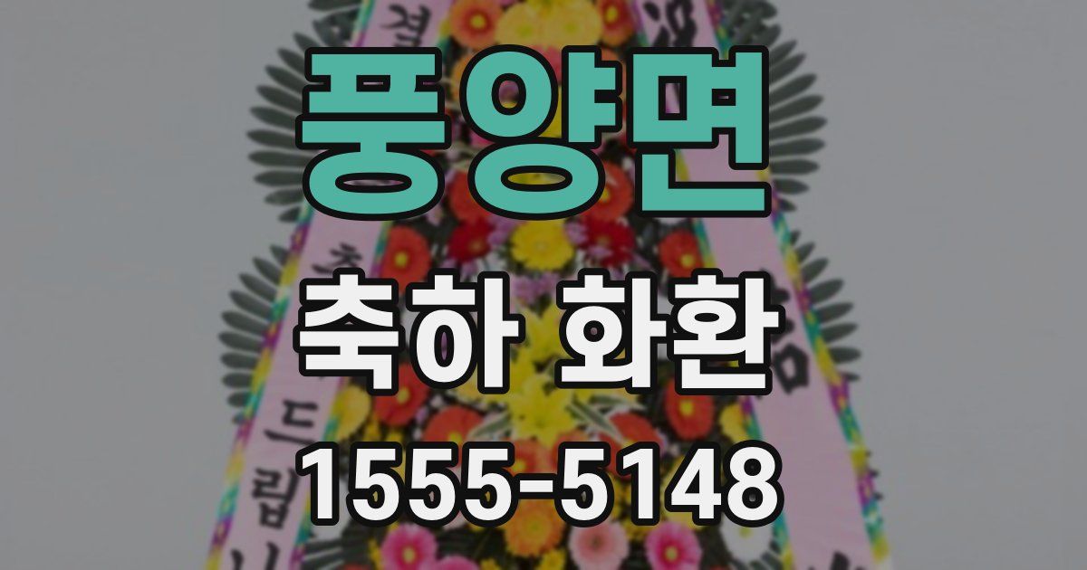 풍양면 축하 화환