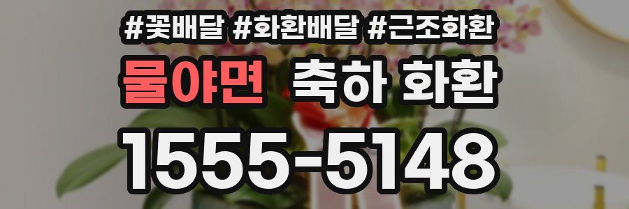 물야면 축하 화환