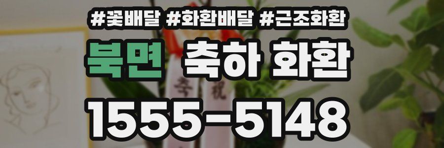 북면 축하 화환