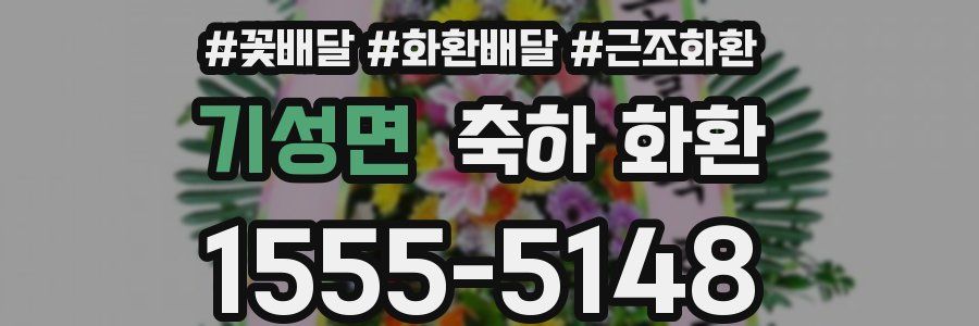 기성면 축하 화환