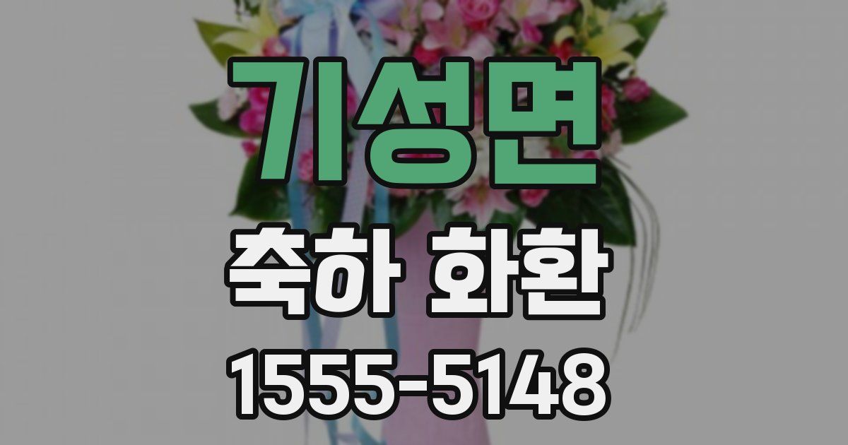 기성면 축하 화환