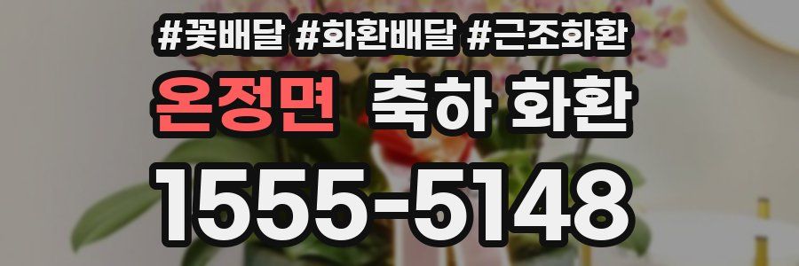 온정면 축하 화환