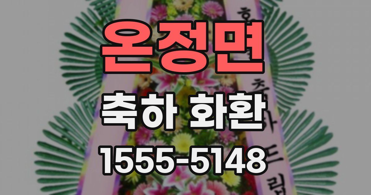 온정면 축하 화환