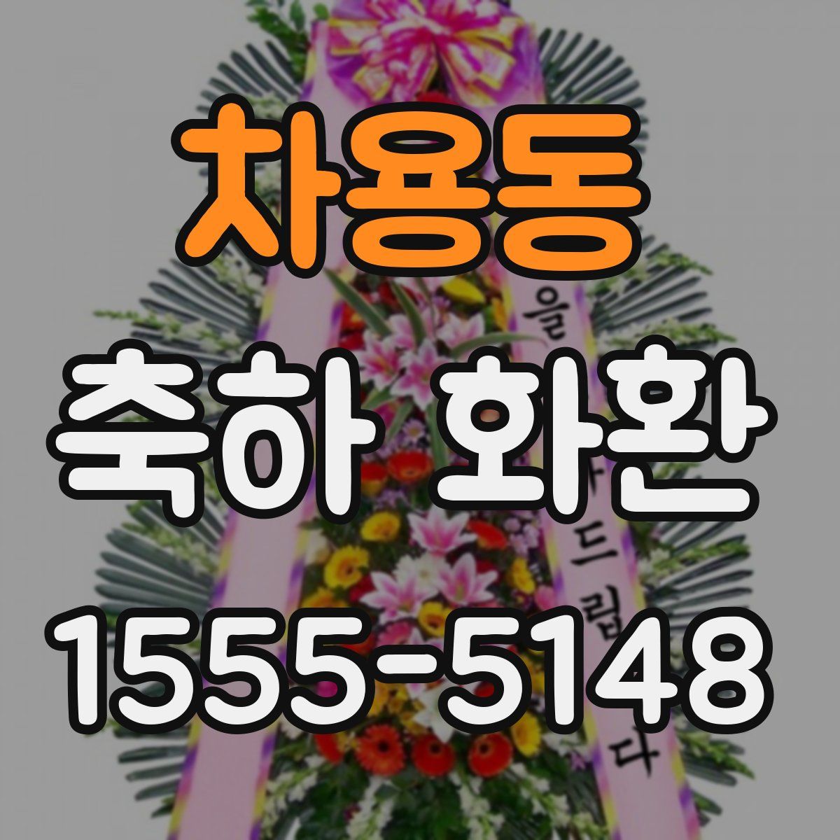 차용동 축하 화환