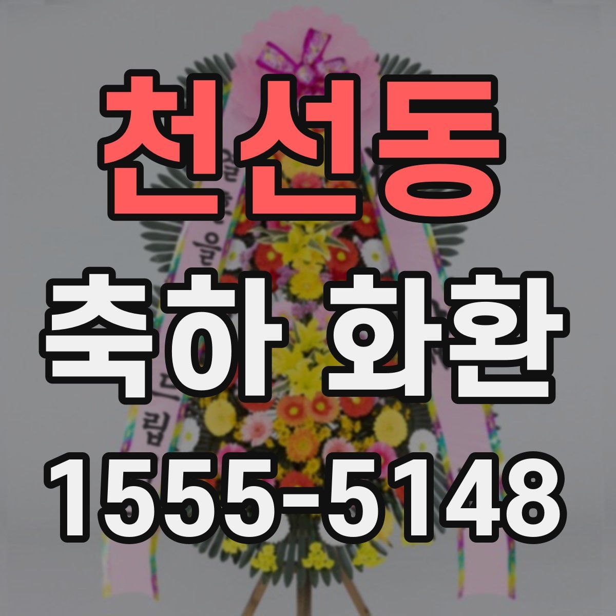 천선동 축하 화환