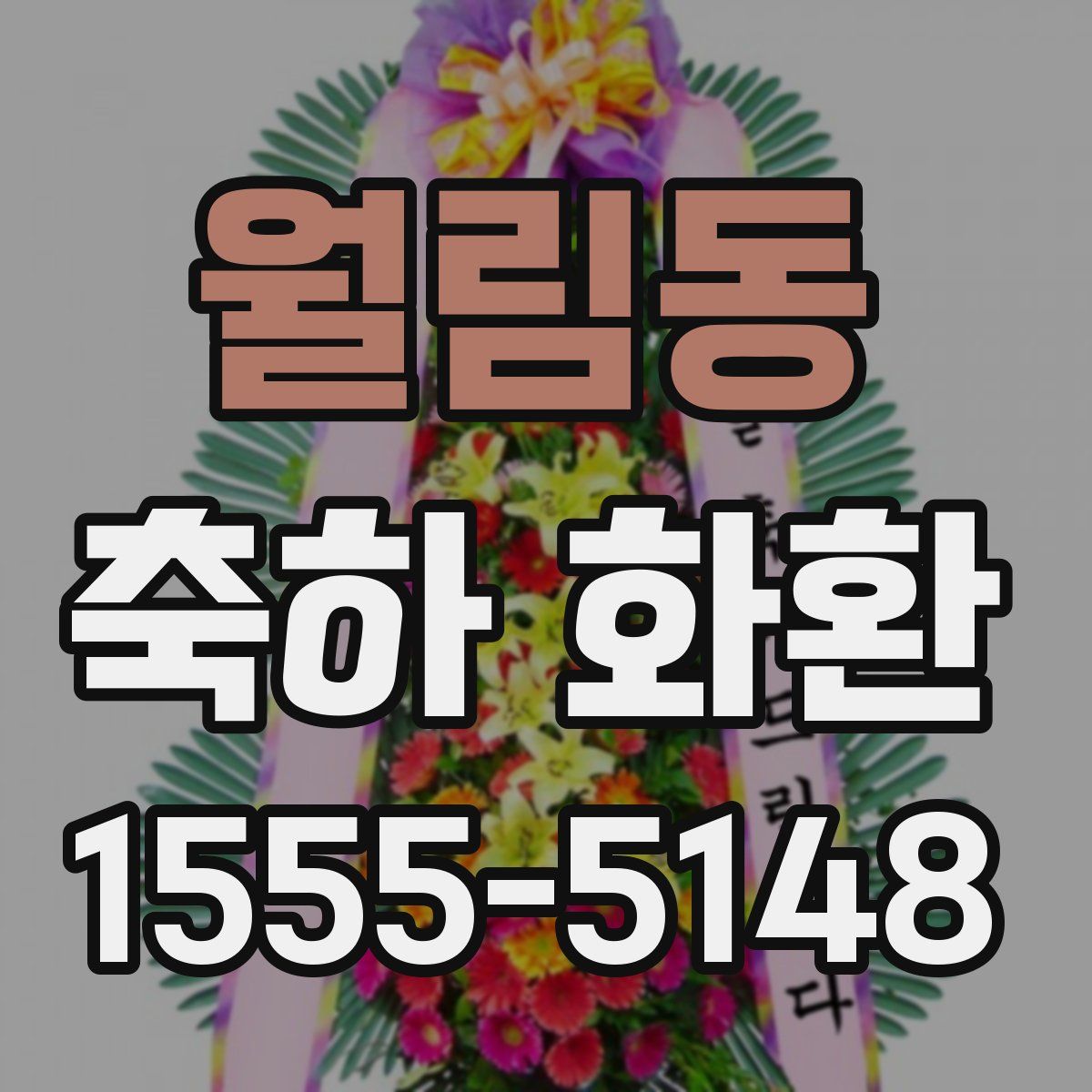 월림동 축하 화환