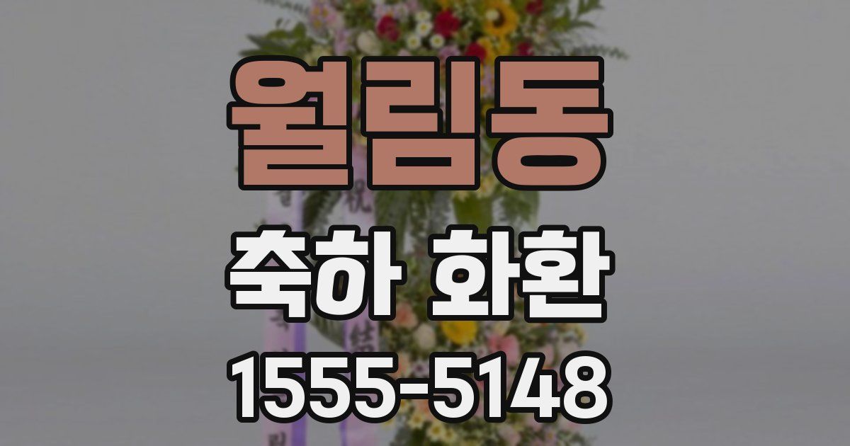 월림동 축하 화환