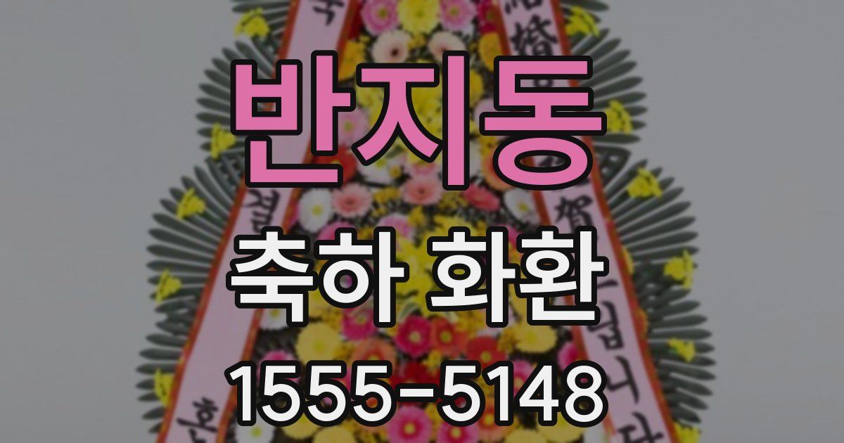 반지동 축하 화환