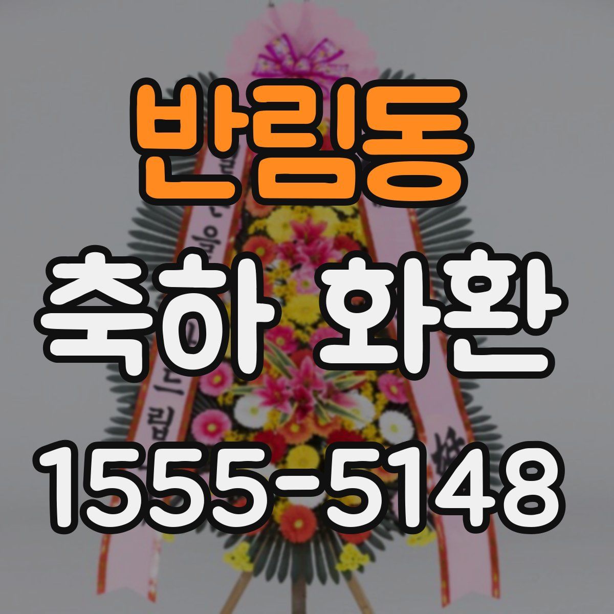 반림동 축하 화환