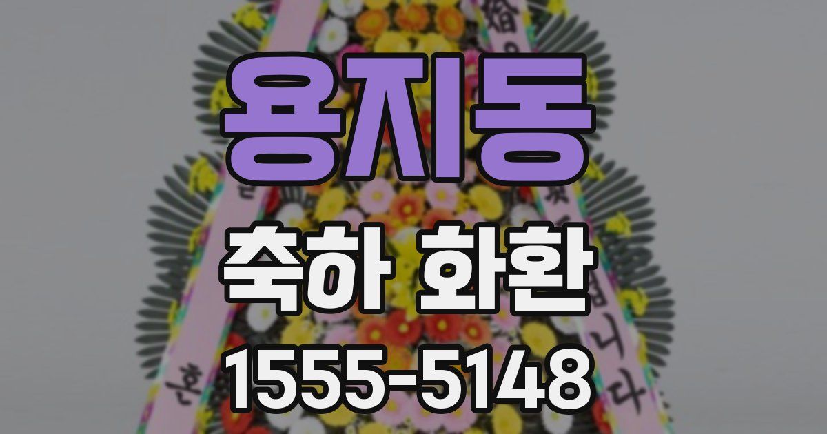 용지동 축하 화환