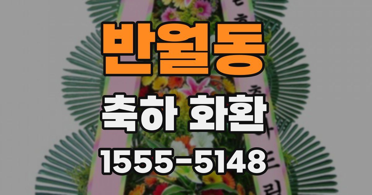 반월동 축하 화환