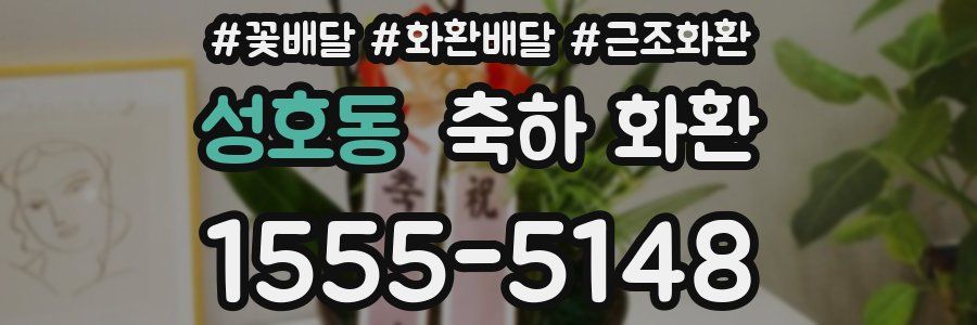성호동 축하 화환