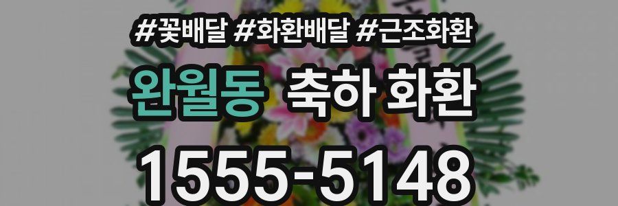 완월동 축하 화환