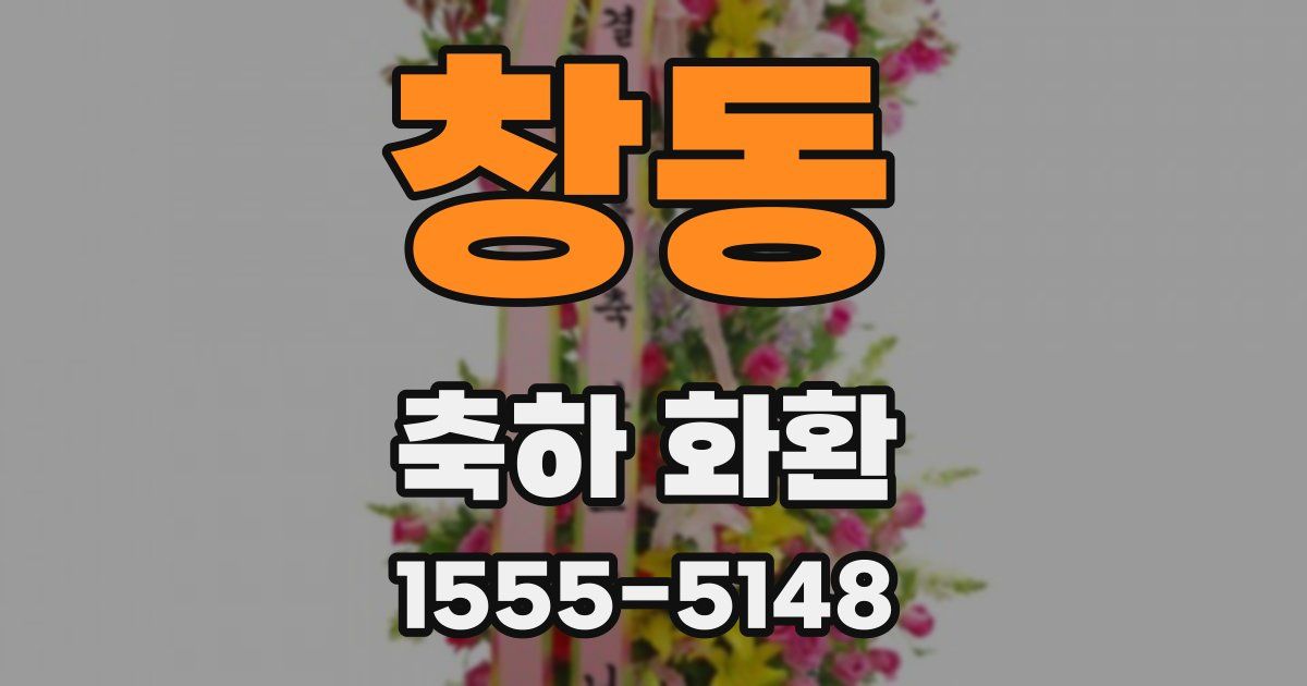 창동 축하 화환