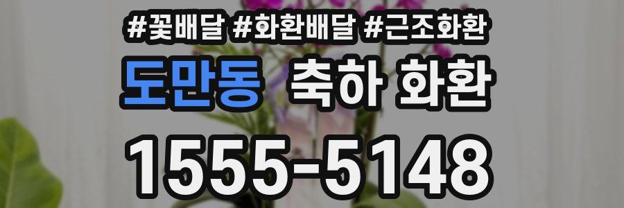 도만동 축하 화환