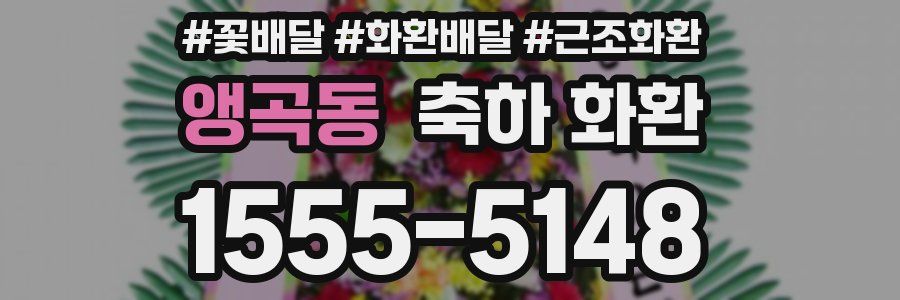 앵곡동 축하 화환