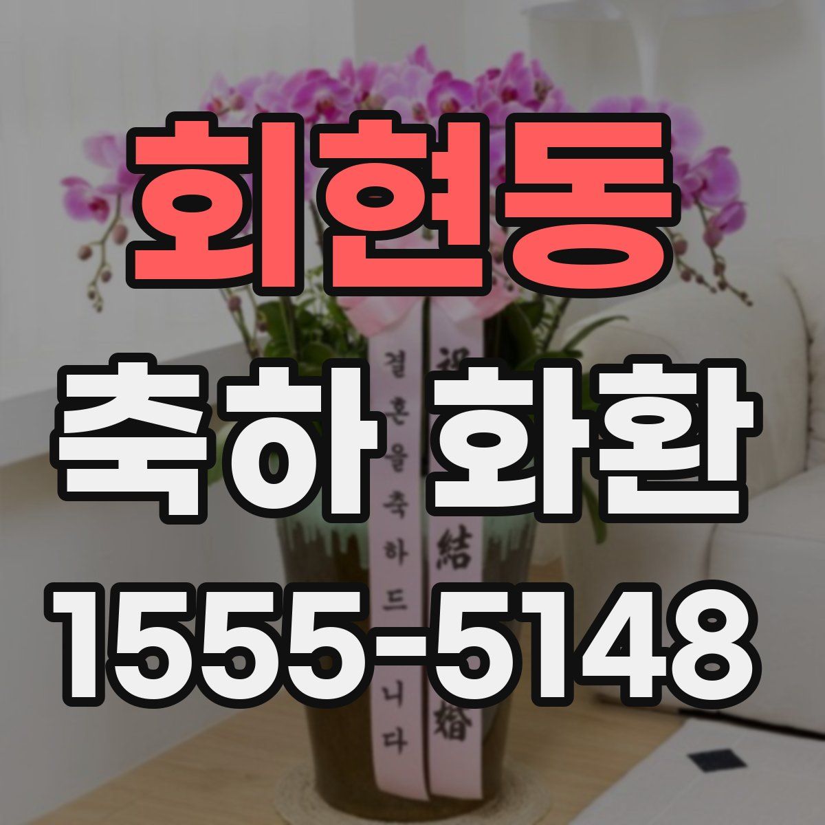 회현동 축하 화환