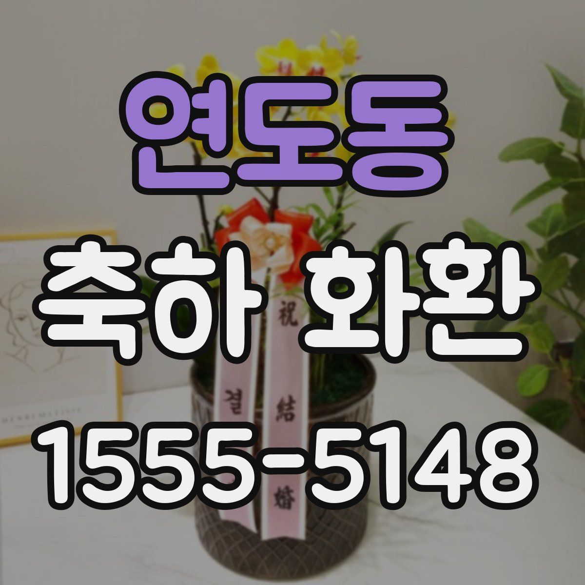 연도동 축하 화환