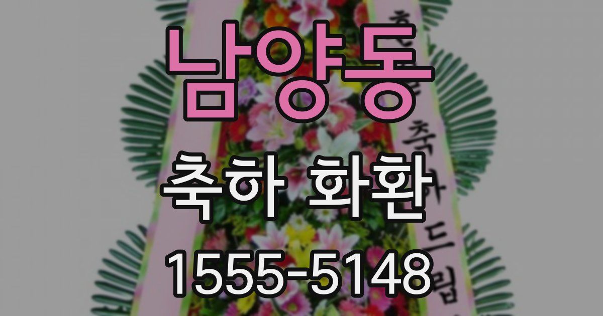 남양동 축하 화환