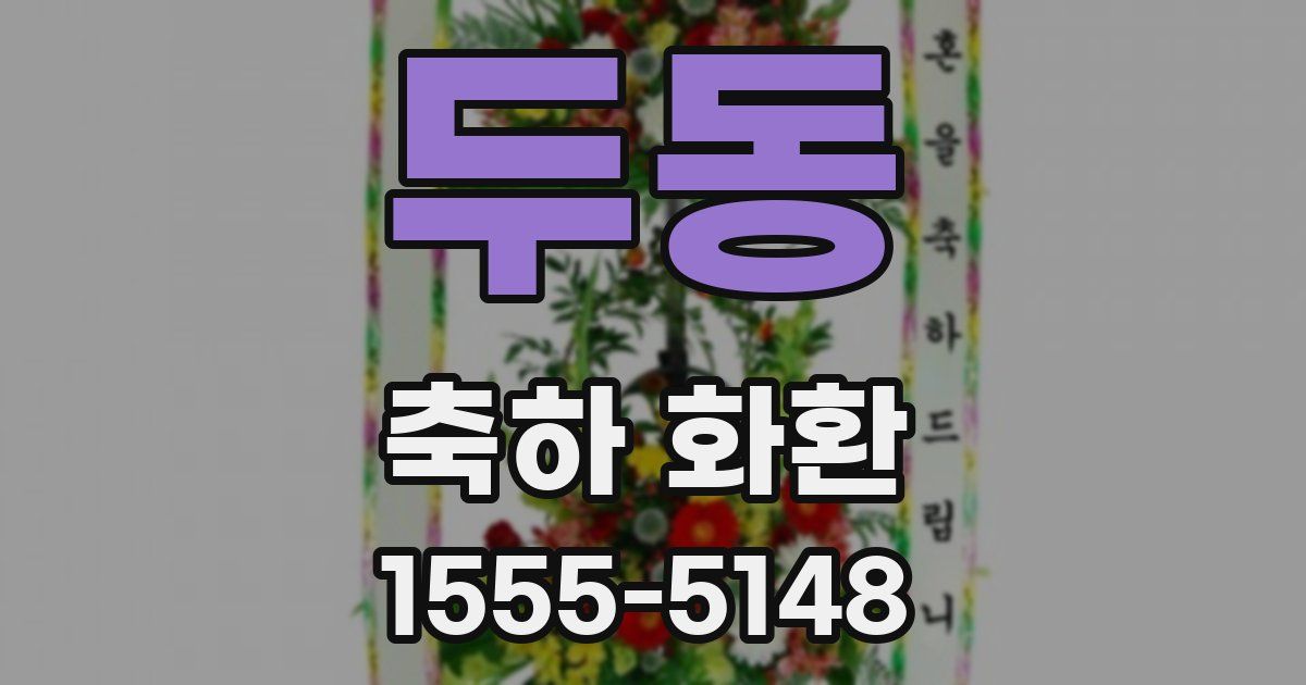 두동 축하 화환