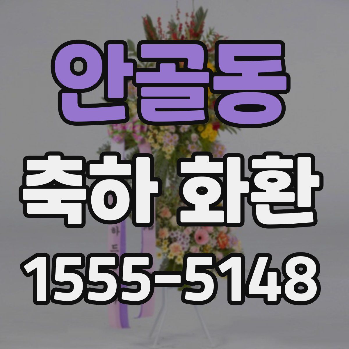 안골동 축하 화환