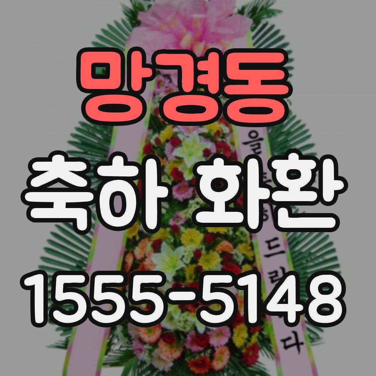 망경동 축하 화환