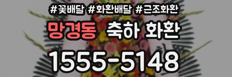 망경동 축하 화환