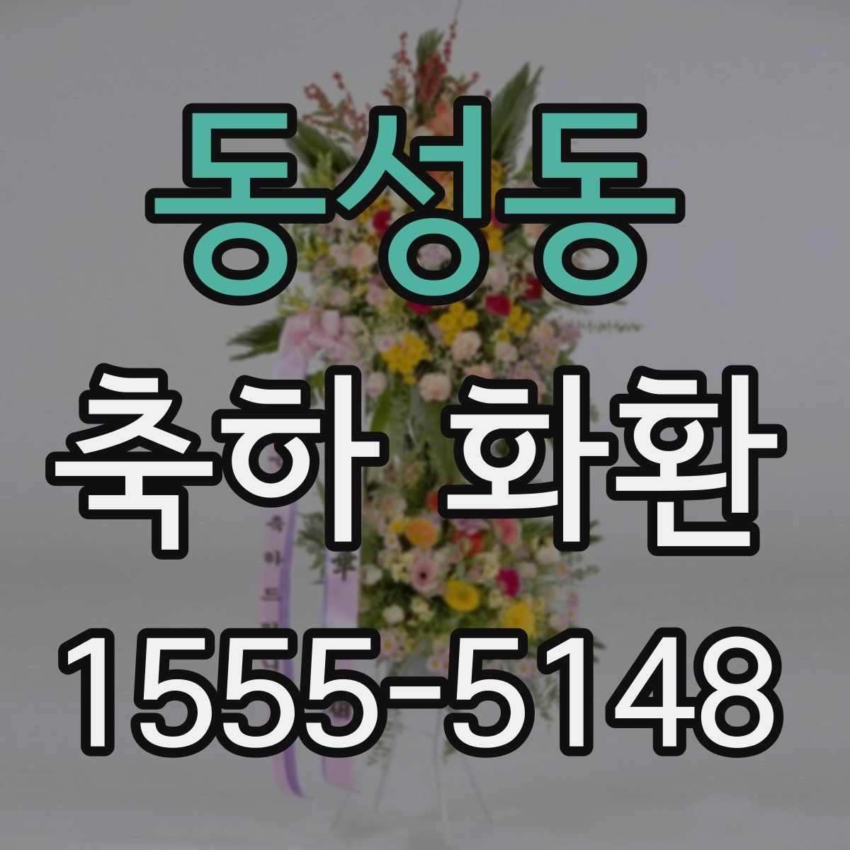 동성동 축하 화환