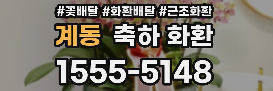 계동 축하 화환