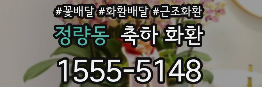 정량동 축하 화환