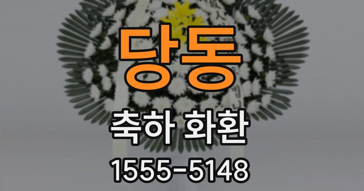 당동 축하 화환
