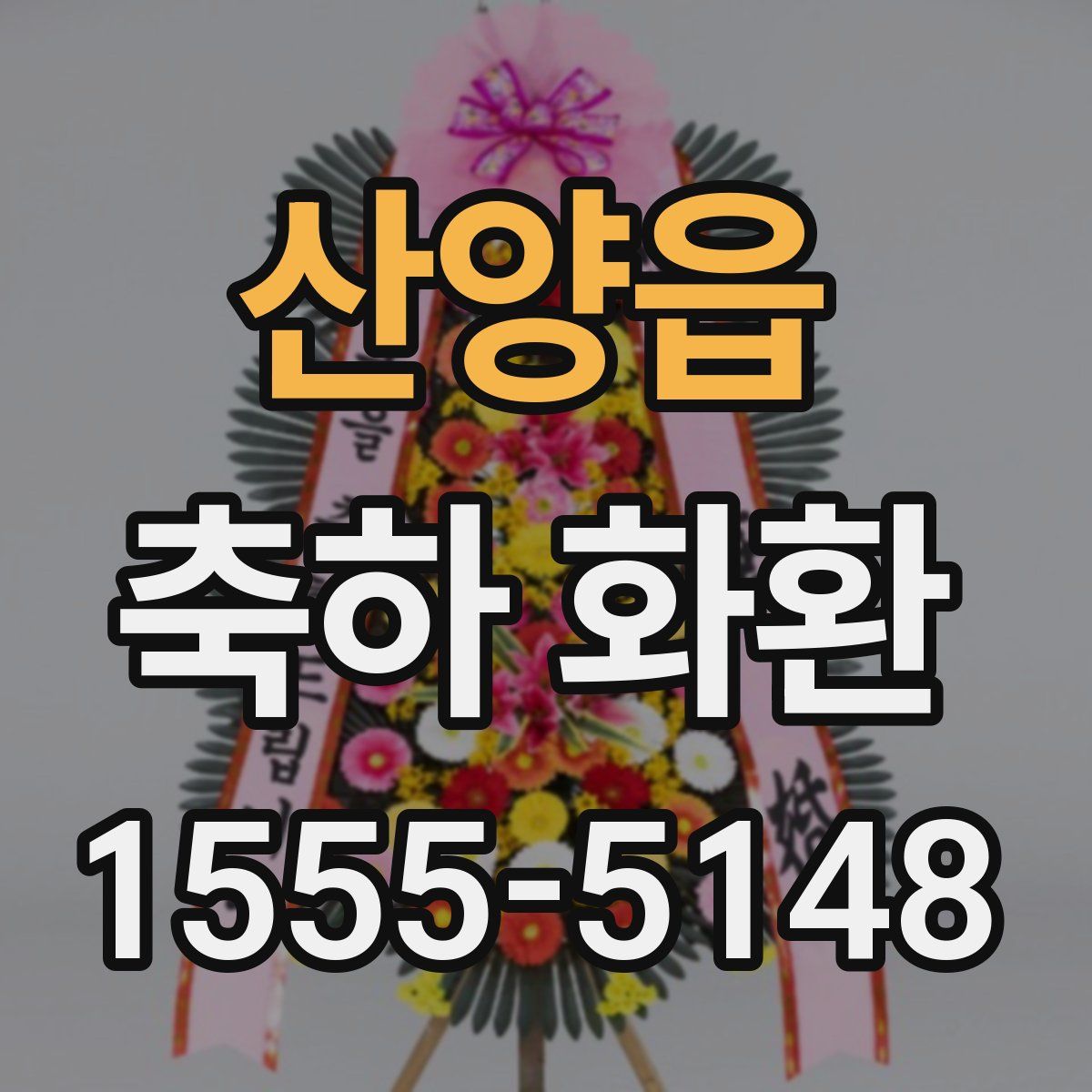 산양읍 축하 화환