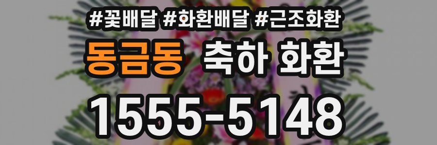 동금동 축하 화환