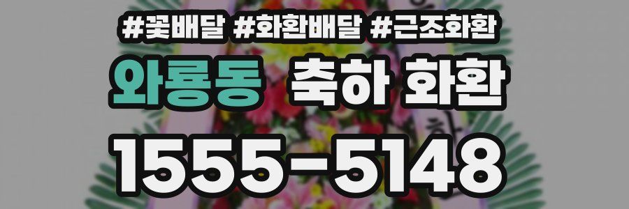 와룡동 축하 화환