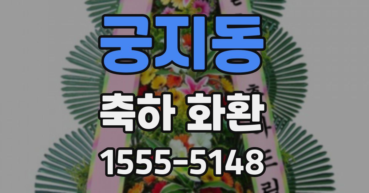 궁지동 축하 화환
