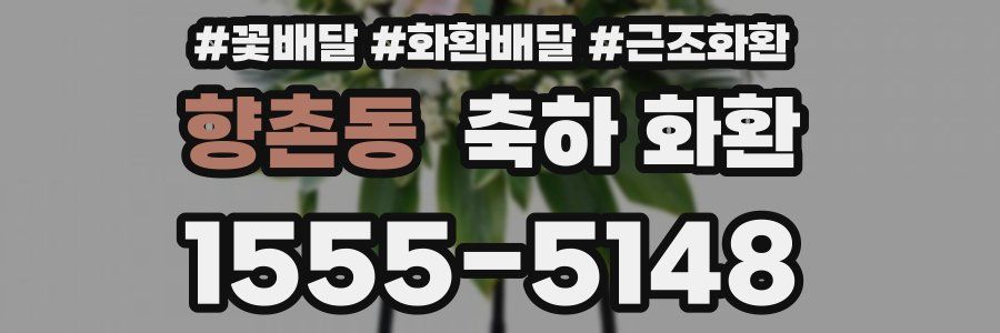 향촌동 축하 화환