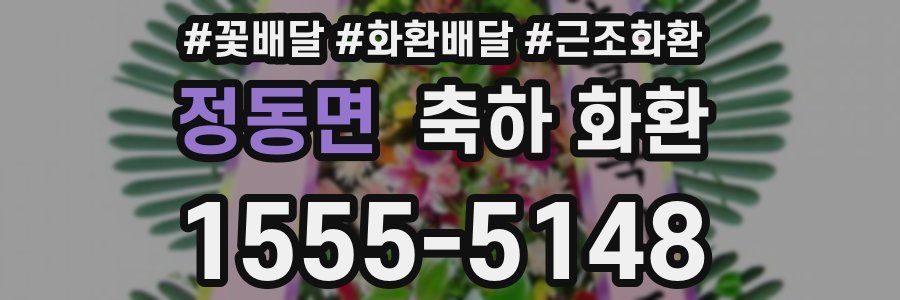 정동면 축하 화환