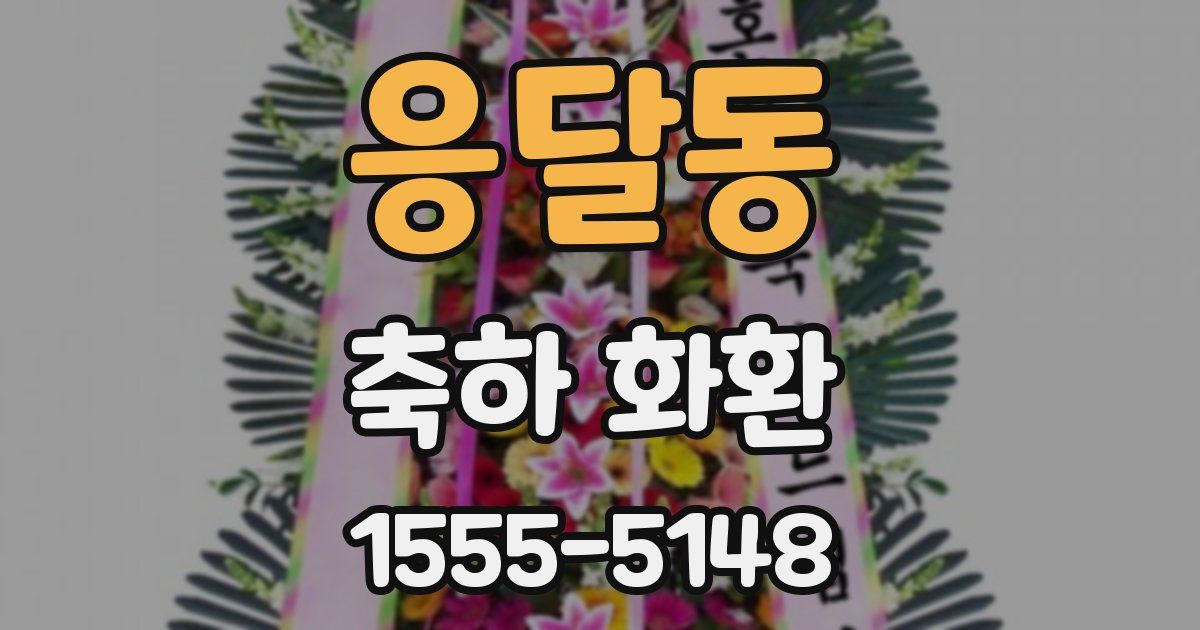 응달동 축하 화환