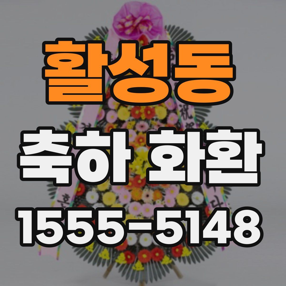 활성동 축하 화환